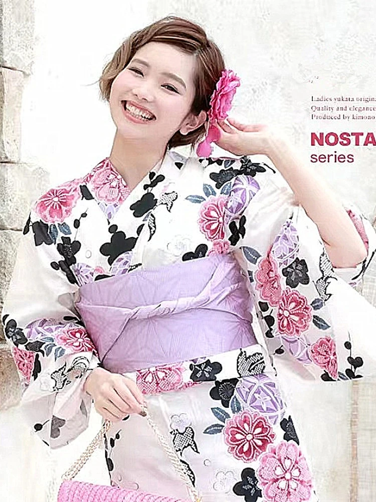 

Japanese Kimono Yukata Women's Traditional Style High-end Pure Cotton Texture