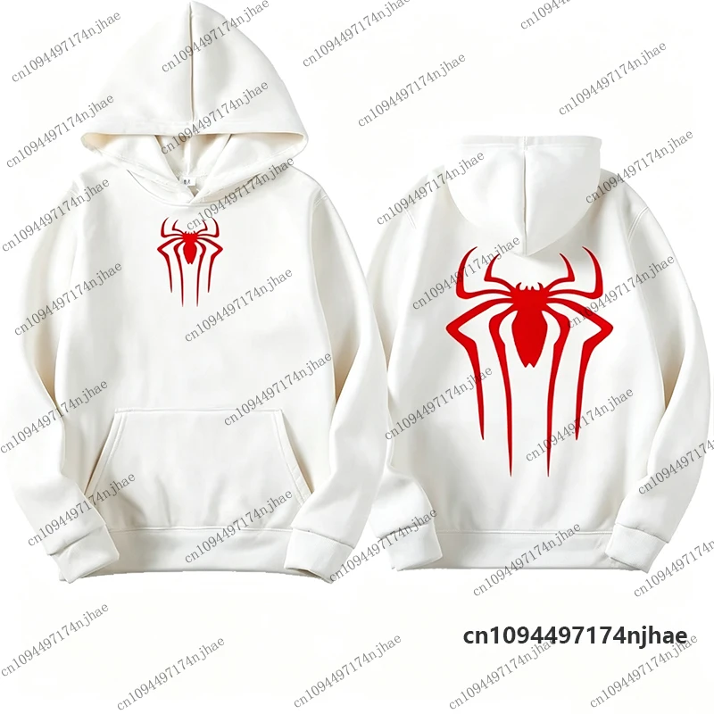 2026 Fashion Spider Print Cotton Hoodies For Men Women Autumn Winter Long Sleeve Sweatshirt Casual Pullover Sports Kids Tops