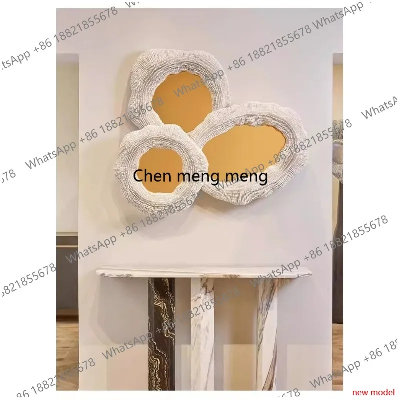 Modern light luxury living room hanging painting sales office model room creative installation, three-dimensional decorative  AB