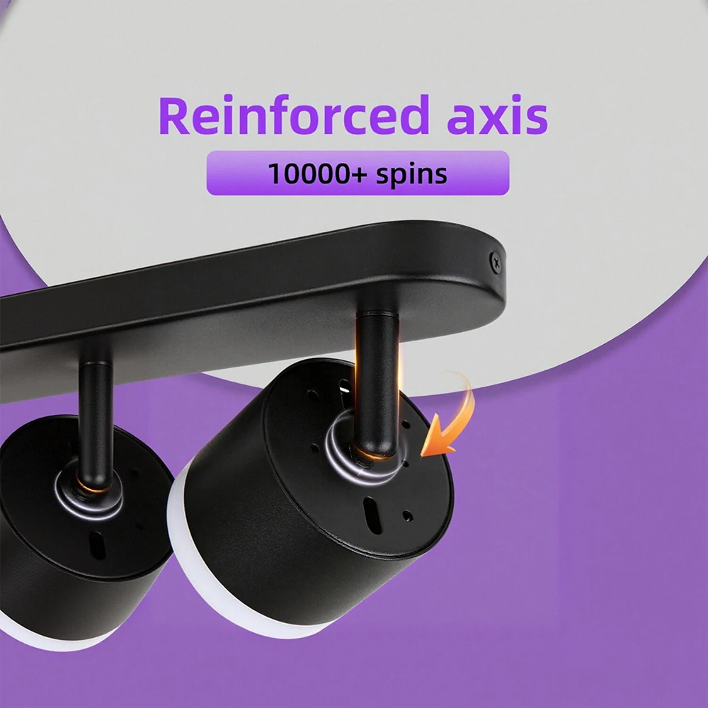 الحديثة GX53 LED دراسة أضواء السقف تركيبات المطبخ غرفة الطعام زخرفة خلفية عاكس الضوء قابل للتعديل الدرج الممر مصباح #6