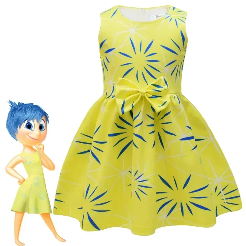 Disney Inside Out 2 Anime Figures Joy disgusto Dress Cosplay Party Performance Costume abiti carini ragazze regali di festa di compleanno