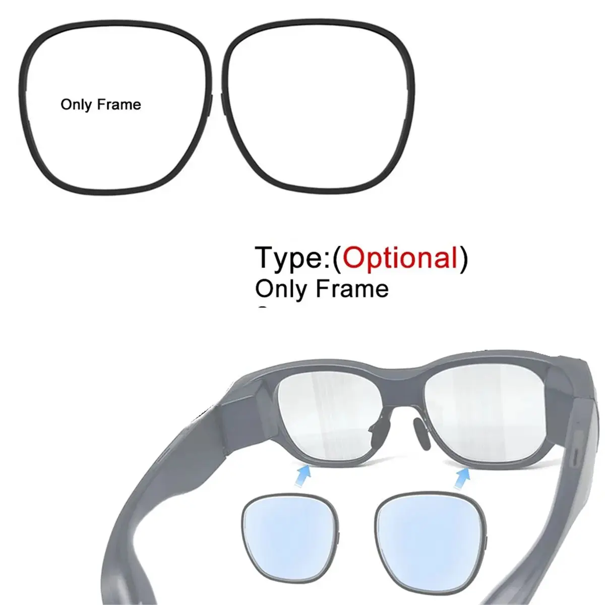 A86G NEW Smart Glasses Frame AR Glasses Frame for Air3 Myopia Hyperopia Astigmatism Glasses Lens Frame