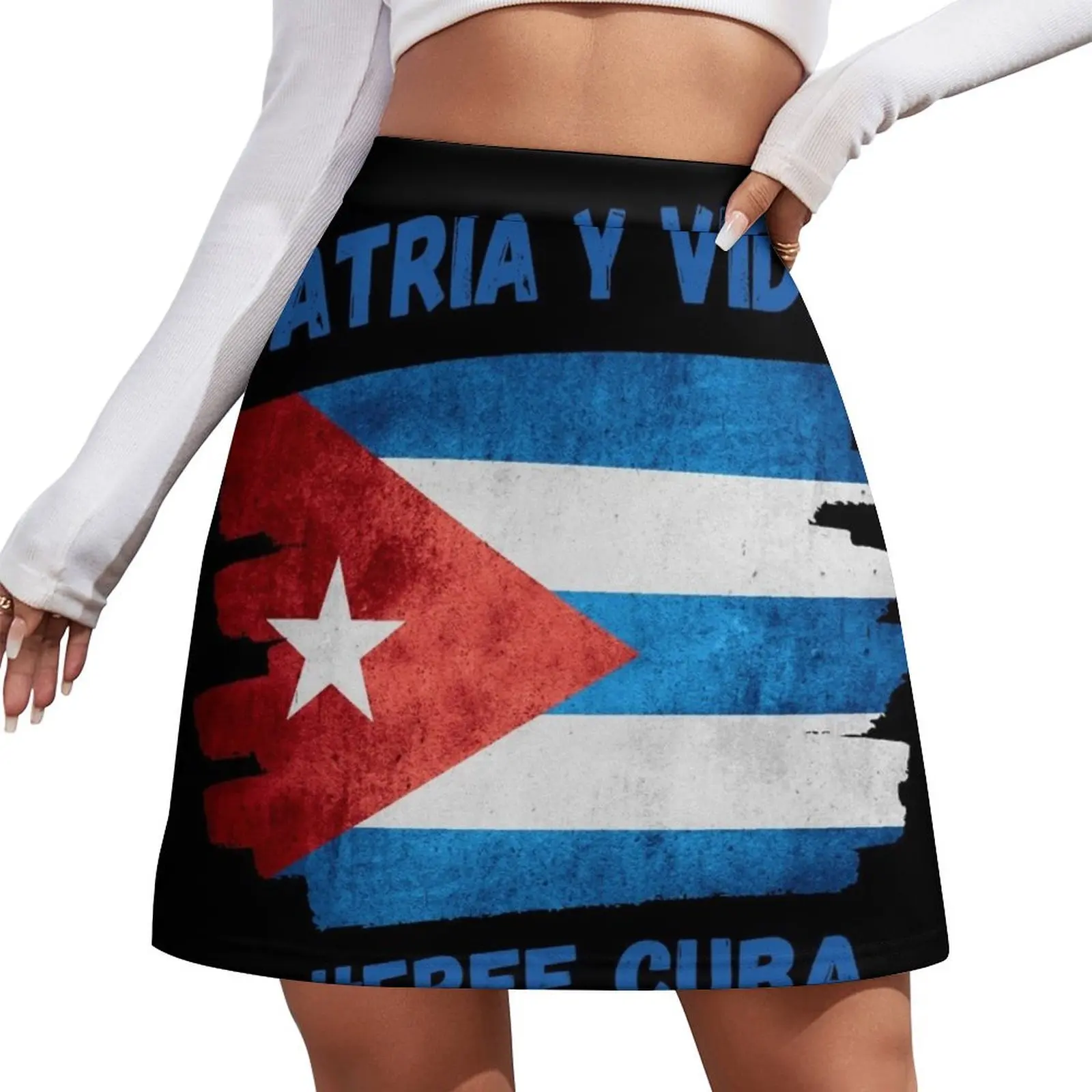

PATRIA Y VIDA, VIVA CUBA LIBRE Mini Skirt Women's clothing elegant social women's skirts women's skirt 2026 trend