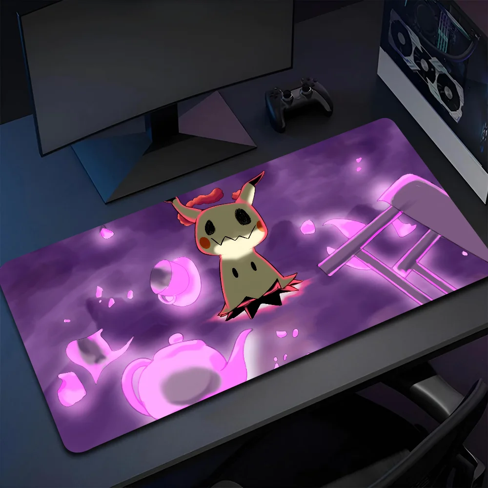 Alfombrilla de ratón antideslizante de anime m-mimikyu, adecuada para ordenadores de oficina, portátiles, juegos de deportes electrónicos, alfombrillas de escritorio, teclado XXL, 1 ud.