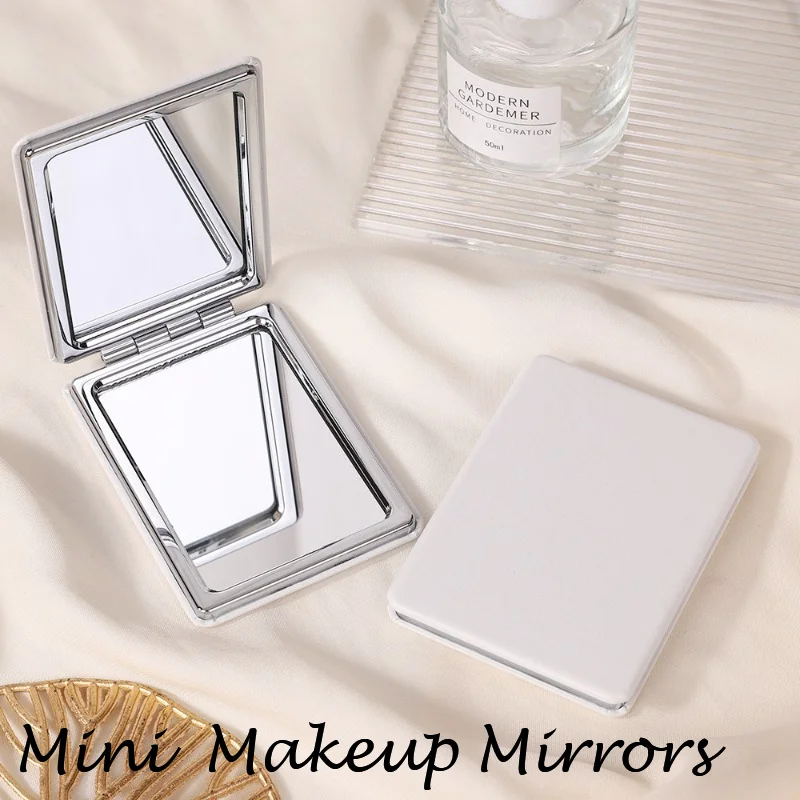 Складное карманное мини-зеркало для макияжа, портативное, дорожное, ручное, маленькое, складное, компактное, косметическое, быстрая доставка