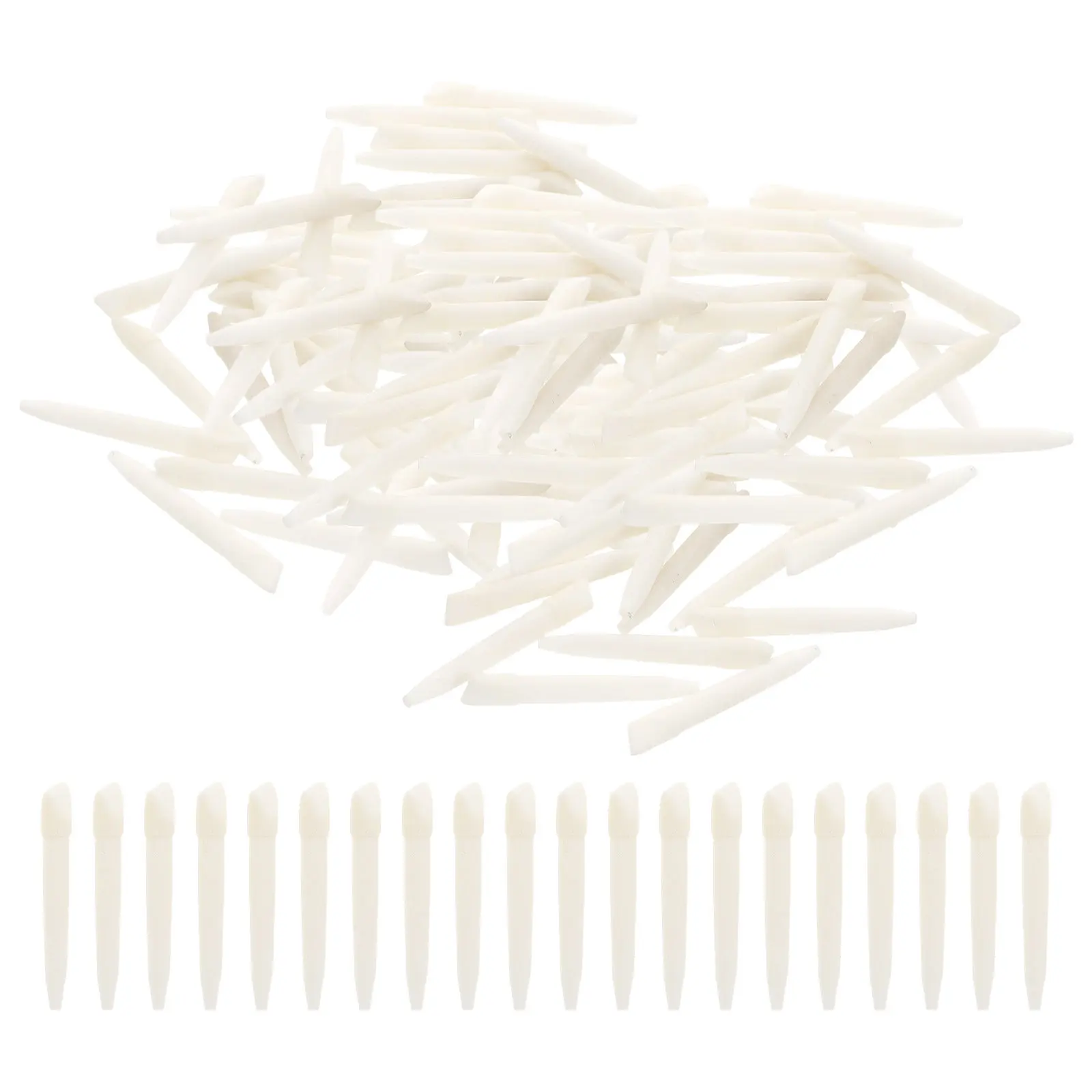 100Pcs Fine Art Marker Replacement Tips Dual Head Broad Fine Oil Based Ink Smooth Stroke Versatile for Calligraphy Sketching