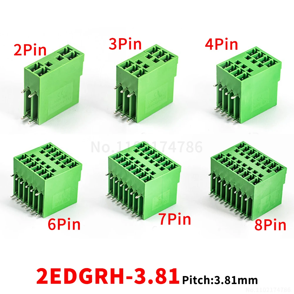 

(1 шт.) 2EDGRH - двухрядный разъемный клеммный блок 3,81 мм, 2~20 контактов, для пайки на печатную плату, с изогнутыми контактами, KF 15EDGRH 3.81