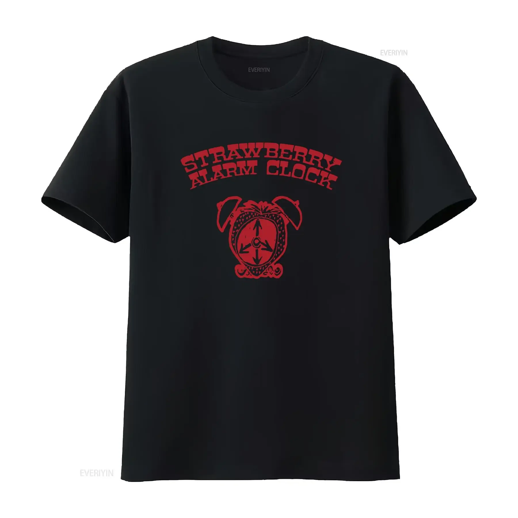 Strawberry Alarm Clock Retro Design T Shirt for Fans vintage Washed Versatile streetwear Casual designer clothes Soft Unisex