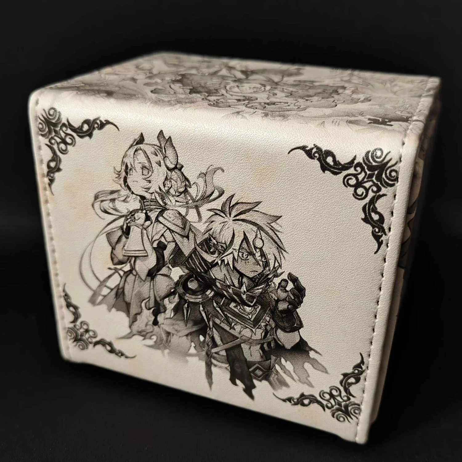 Diy Self Made Yu-Gi-Oh! Dogmatika Ecclesia The Virtuous Card Storage Box Ygo High-End Leather Card Storage Box Gift Toys