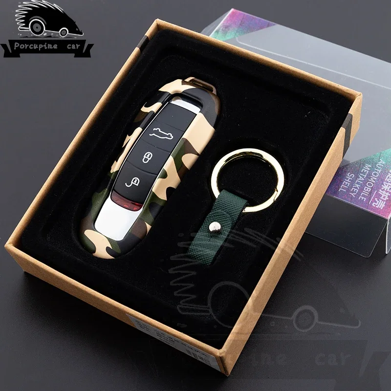 Zinc alloy Cover Fob Key Case Remote Key Shell Shell Replace fit  Porsche Boxster Cayman 911 Cayenne Panamera Macan