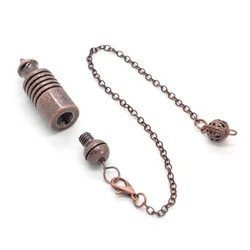 CSJA Open Copper Pendulum for Dowsing Divination Energy Meditation Metaphysical Witchcraft Pendulums Spiritual Pendulos H529
