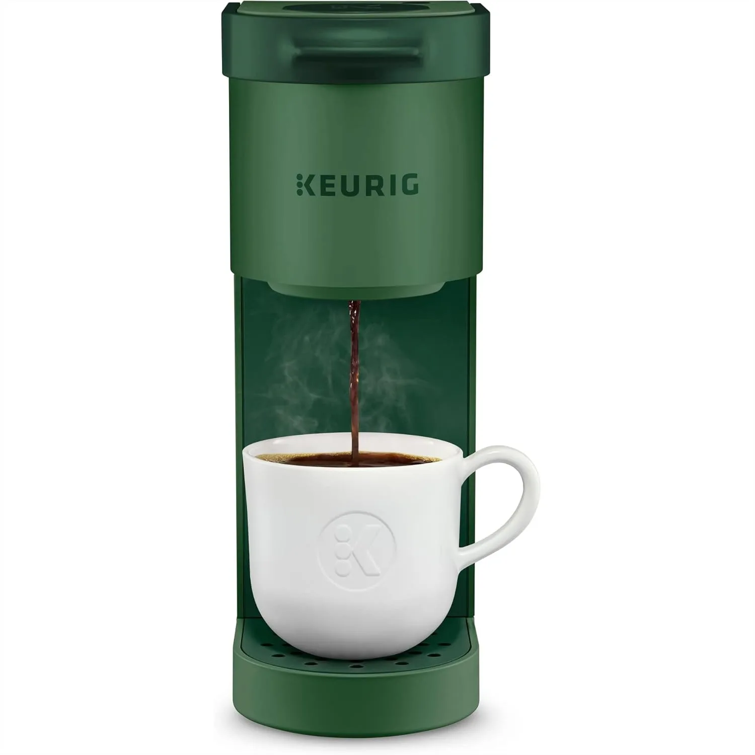 

Single Serve K-Cup Pod Coffee Maker, 6 to 12oz Brew Size, Compact Design with Cord Storage, Perfect for Small Spaces