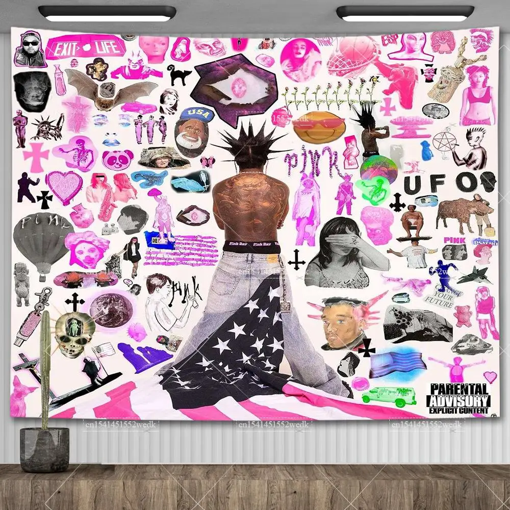 Lil Uzi Vert Wall Tapestry Y2K Aesthetic Art