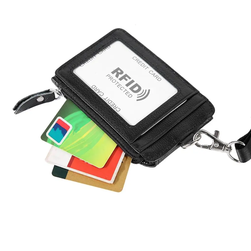 Card Holder Badge Sack Office Supplies Compact Size Exquisite Long-lasting Transparent Multifunctional Blocking Tool