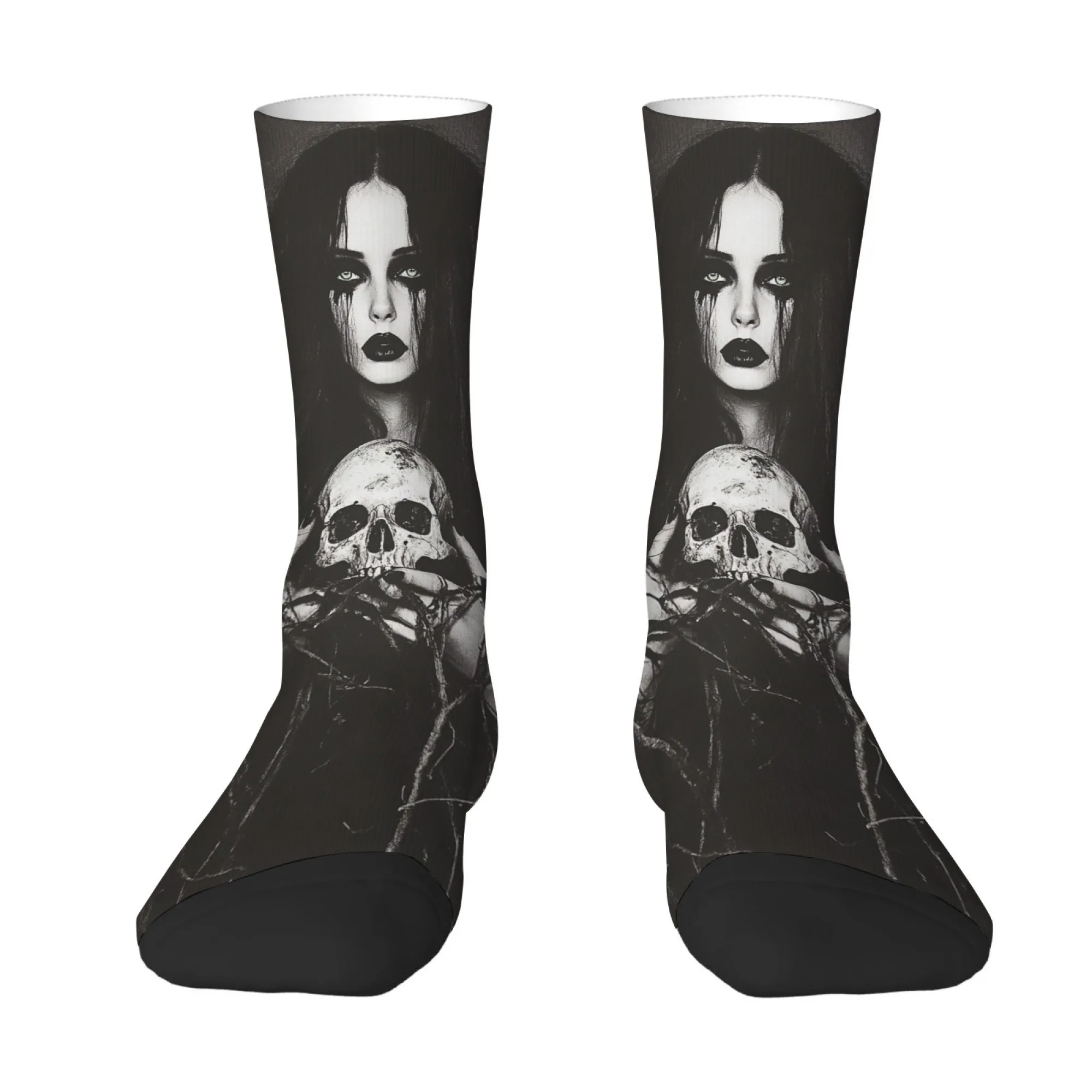 Mysteriöse Gothic-Mädchen-Retro-Mode-Socken, bequem, atmungsaktiv, lässig, Sport, Herrensocken, verrückte Hip-Hop-Socken, lustige Socken, Party-Geschenk
