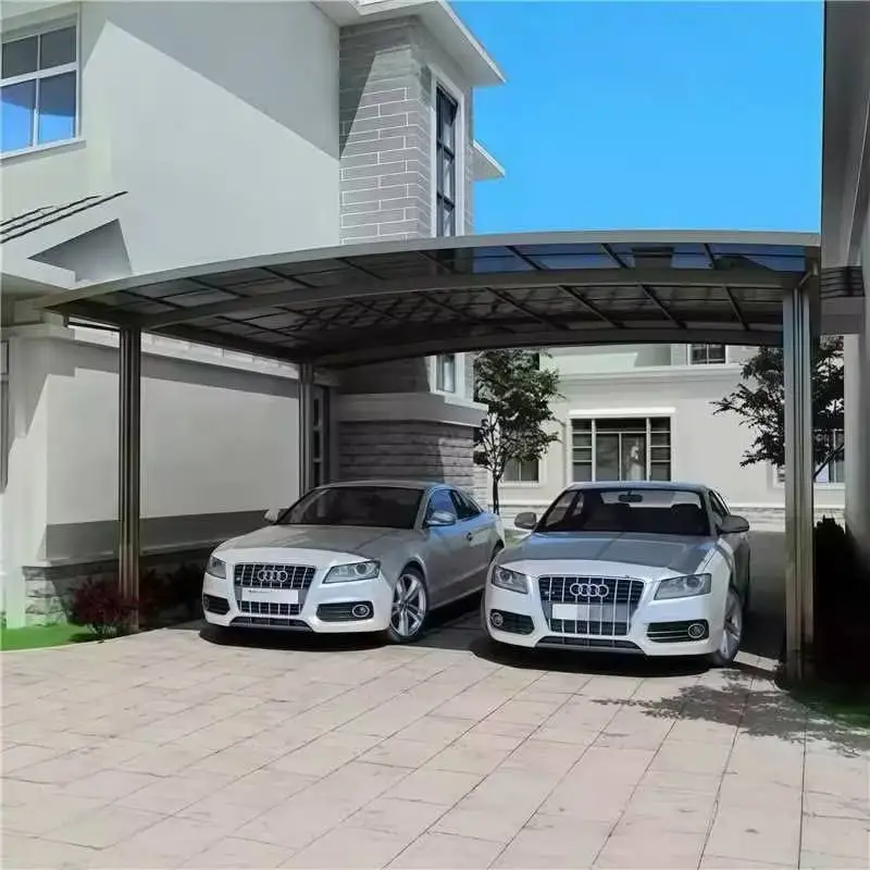 Easy Installation Backyard Car Parking Extra Large Space Outdoor Rainproof Sunproof Car Shelter Fashionable Arched Carport