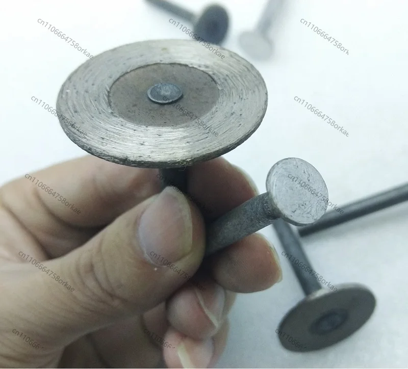 5pcs D40mm Sintering Diamond T Cutting Wheel Grinder Head  for Stone,  6mm Shank Carving Grinding