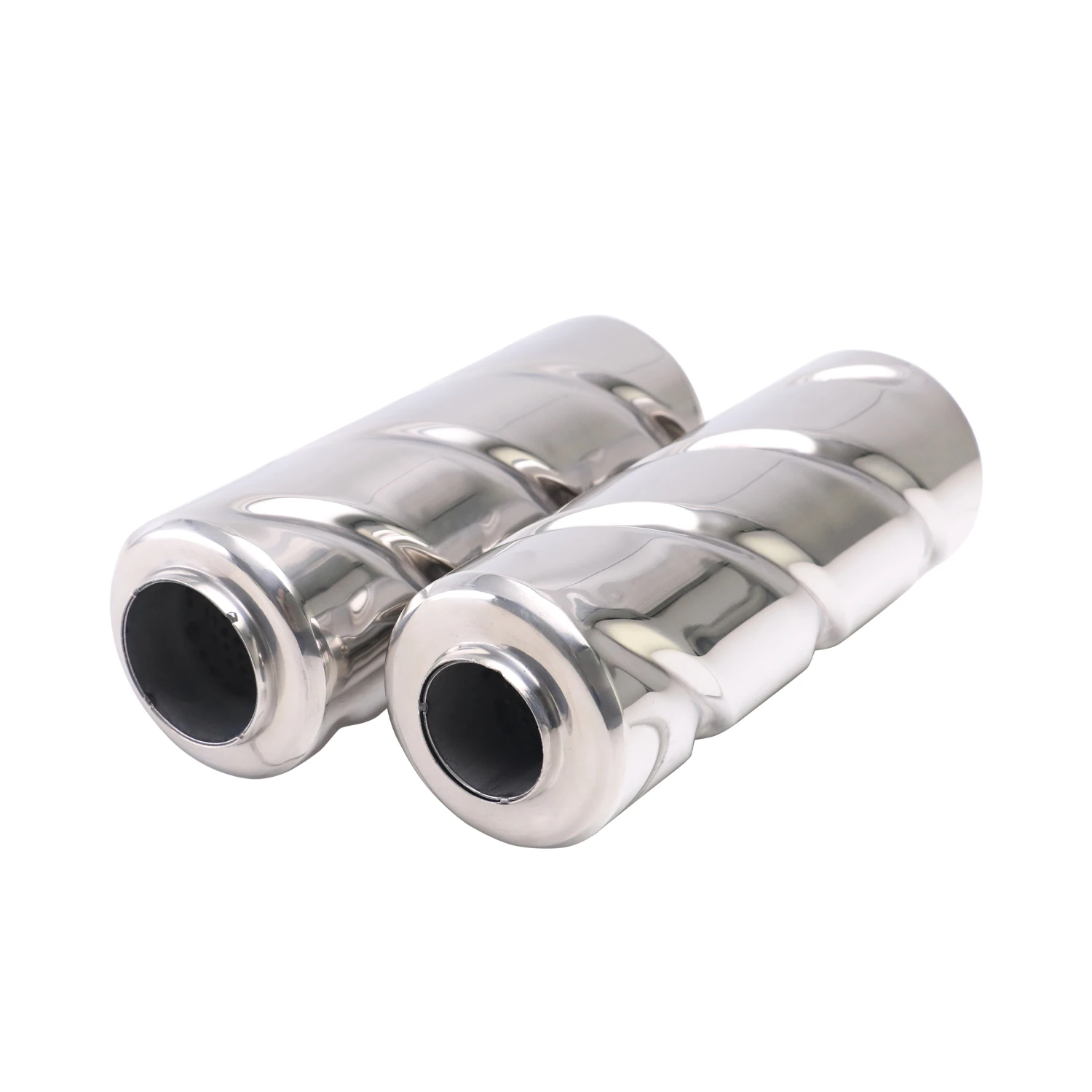 

Universal Track Exhaust Resonator Muffler Stainless Steel 201 Spiral inner tube for 2.5/2 inch Exhaust Muffler