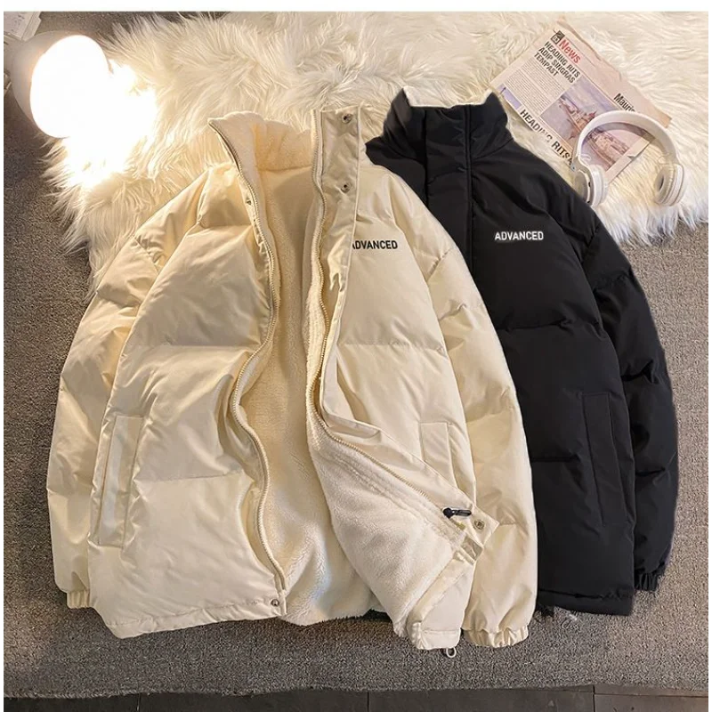 Short New Cotton Jacket Lamb Fur Plus Velvet Small Thickened Thermal