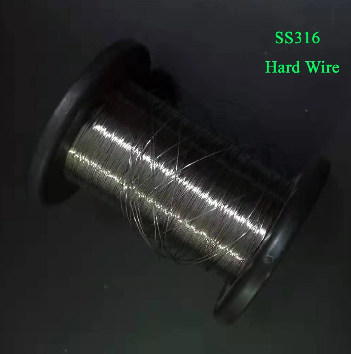 100 Meters, 0.1 0.15 0.2 0.3 0.4 0.5 0.6 0.8mm SS316 Stainless Steel Hard Condition Wire DIY Bright Steel Wire customize