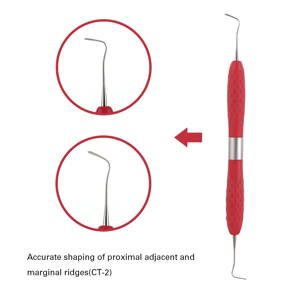 3PCS Dental Composite Resin Aesthetic Restoration Instruments Resin Knife Plastic Dressing Tool
