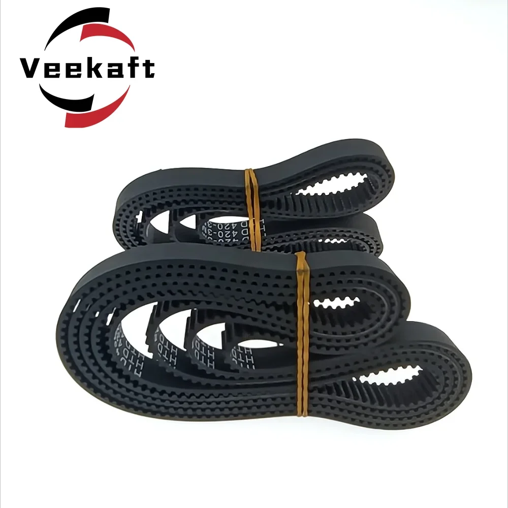 HTD 3M rubber ring closure timing belt width 10/15mm knotted line circumference  513 516 522 531 600 603 639 708 801 810 900mm