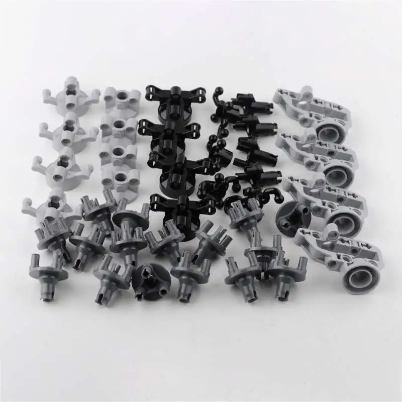 4PCS Suspension Steering Hub Portal Axle Housing Drive MOC Building Block Technical Bricks Assembled Parts For 92908 11950 32495