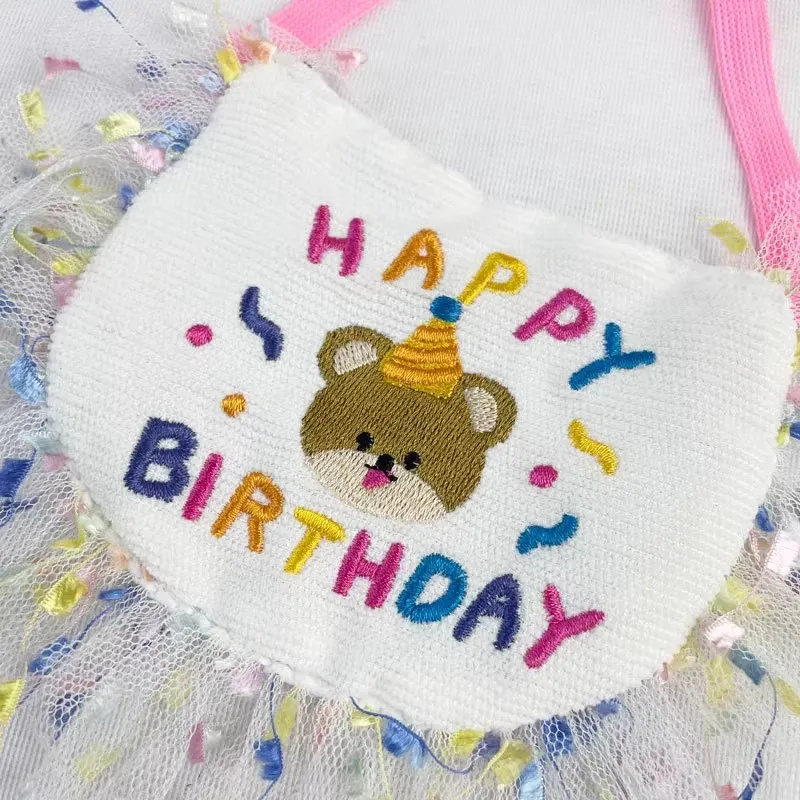 Pet Birthday Bib And Tassels Hat Cat Dog Party Lace Scarf Saliva Towel Pets Birthday Dress Up Supplies