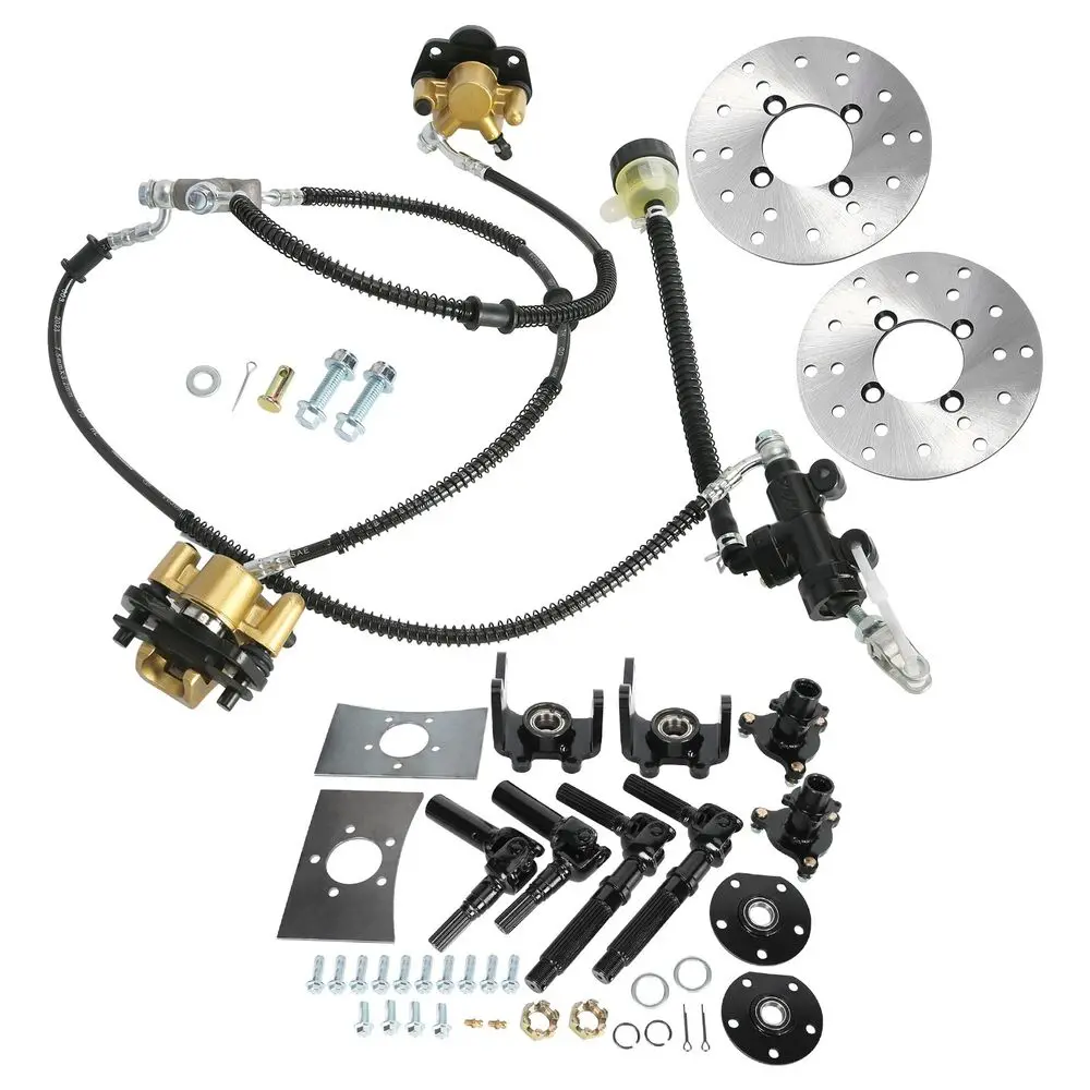 Front Drive Axle Kit 4 Wheel Drive Half Axle Brake Assembly For ATV Go Kart Quad Trike Buggy