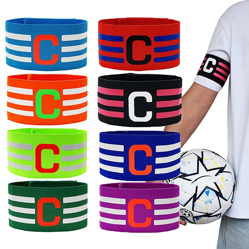 

1Pc Captain Armband Adjustable Leader Match Band for Professional Football basketball soccer Contest Nylon elastic Armband