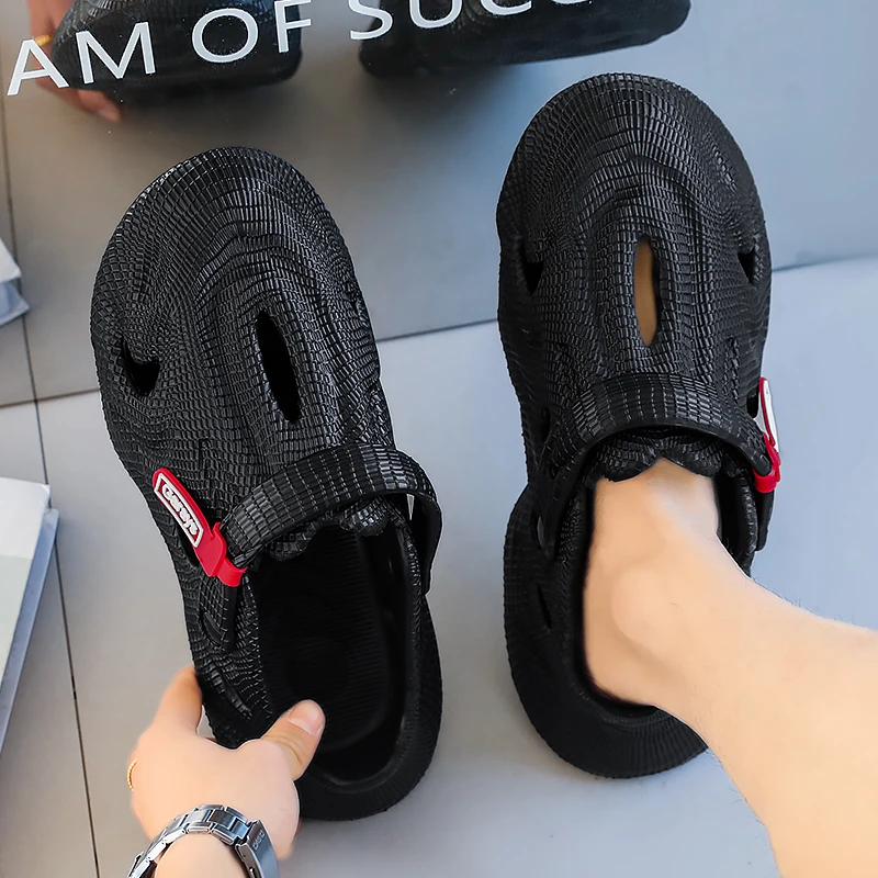 Baotou Hausschuhe für Damen und Herren Neue Sommer Outdoor-Sandalen und -Hausschuhe Rutschfest Geruchshemmend Sport Strand Dual-Use – Detail 9