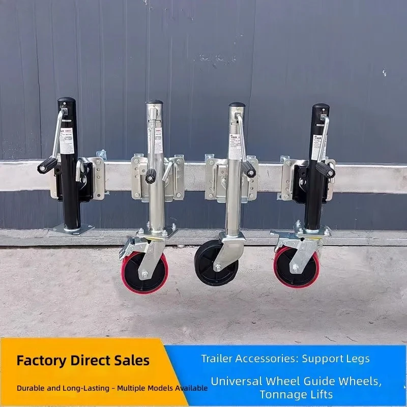 Universal Trailer Jockey Wheel Side Jack Hand Crank Lifting Support Stand Bracket for Boat Caravan Outrigger Guide Roller