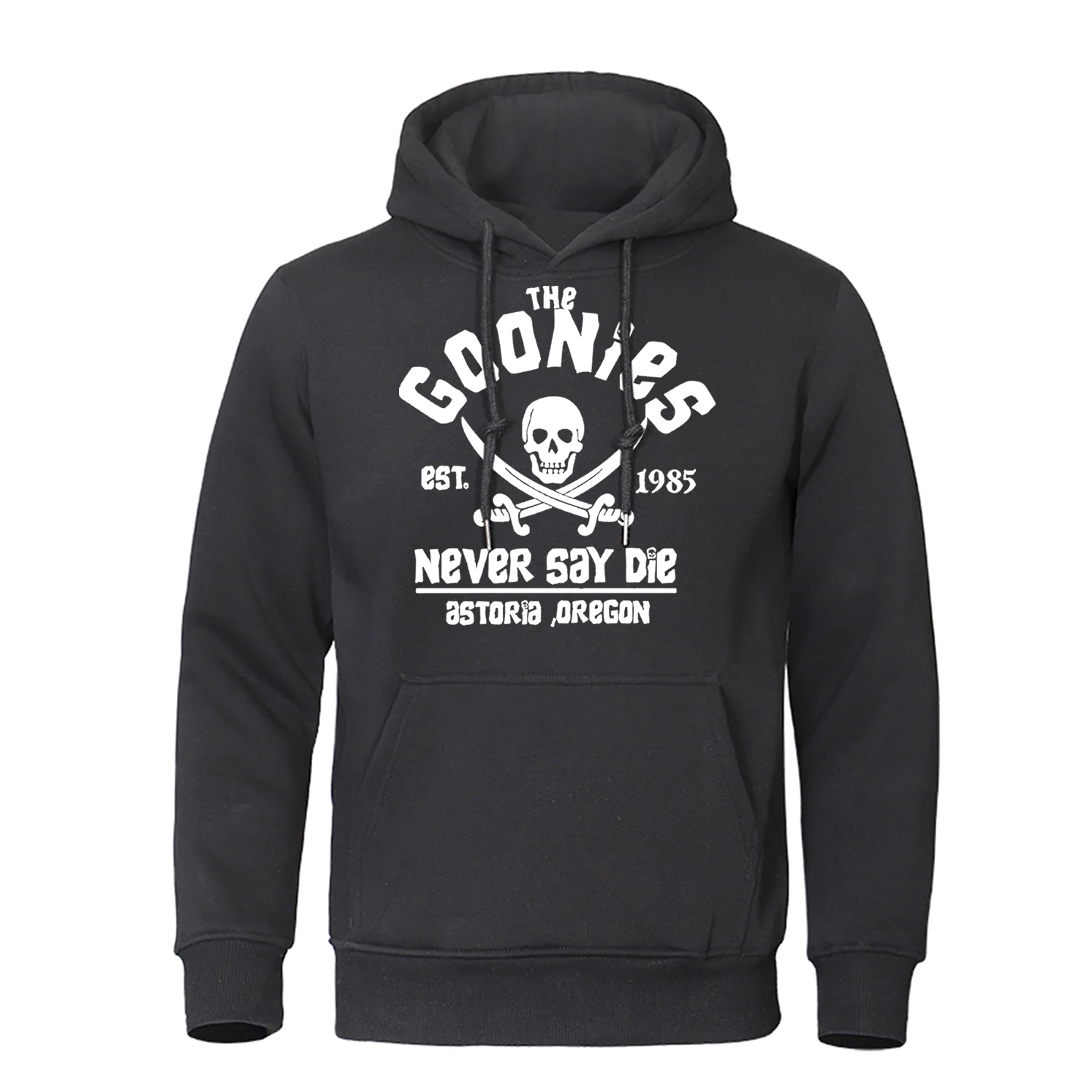 The Goonies Est 1985 Never Say Die Printing Hoodie Men Women Oversize Loose Hoody Fashion Casual Streetwear Fleece Sweatshirt