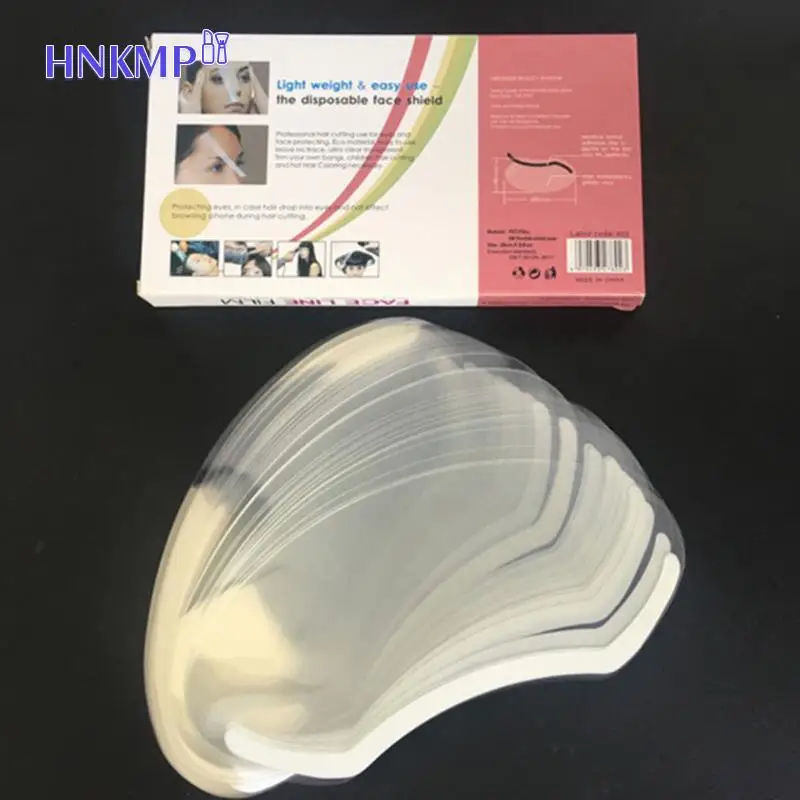 

50pcs Hairdressing Eye Mask Transparent Eye Shield Kit Dye Perm Face Cover Bangs Protection Guard Mask