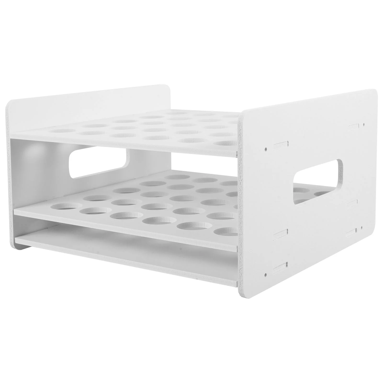 Tesoura suporte rack para sala de aula fornecimento armazenamento tubo de ensaio titular exibição de madeira desktop criança organizador