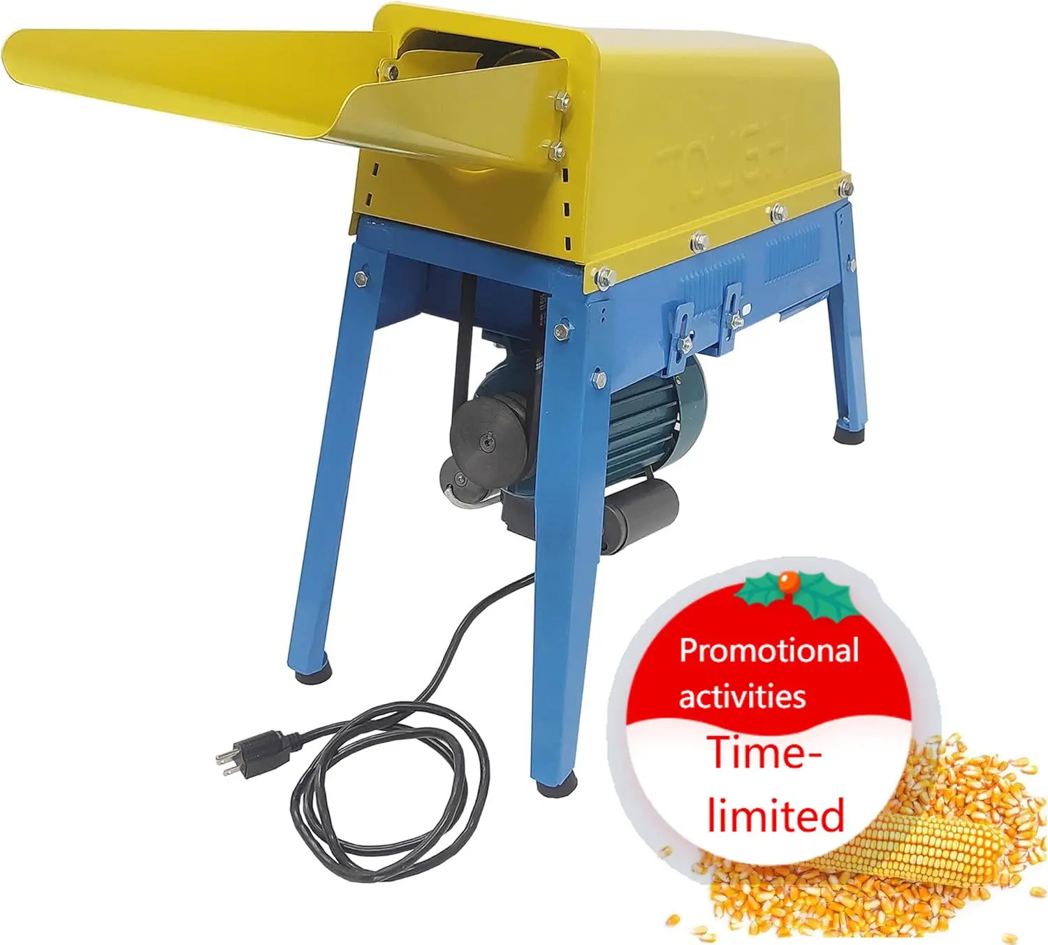 

Electric Corn Thresher Dry Corn Peeler Agricultural Tool 110V 550W 880 1650lb h Output Without Switch