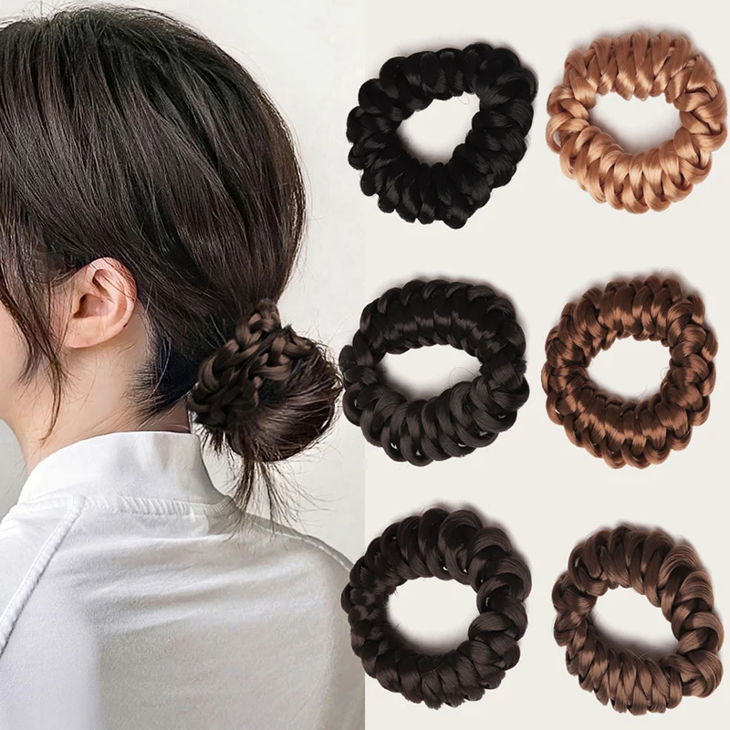 Wig Ponytail Headband Elastic Weaving Braid Hair Loops Rubber Band Hairstyling Fixator Styling Tools Hair Accessories