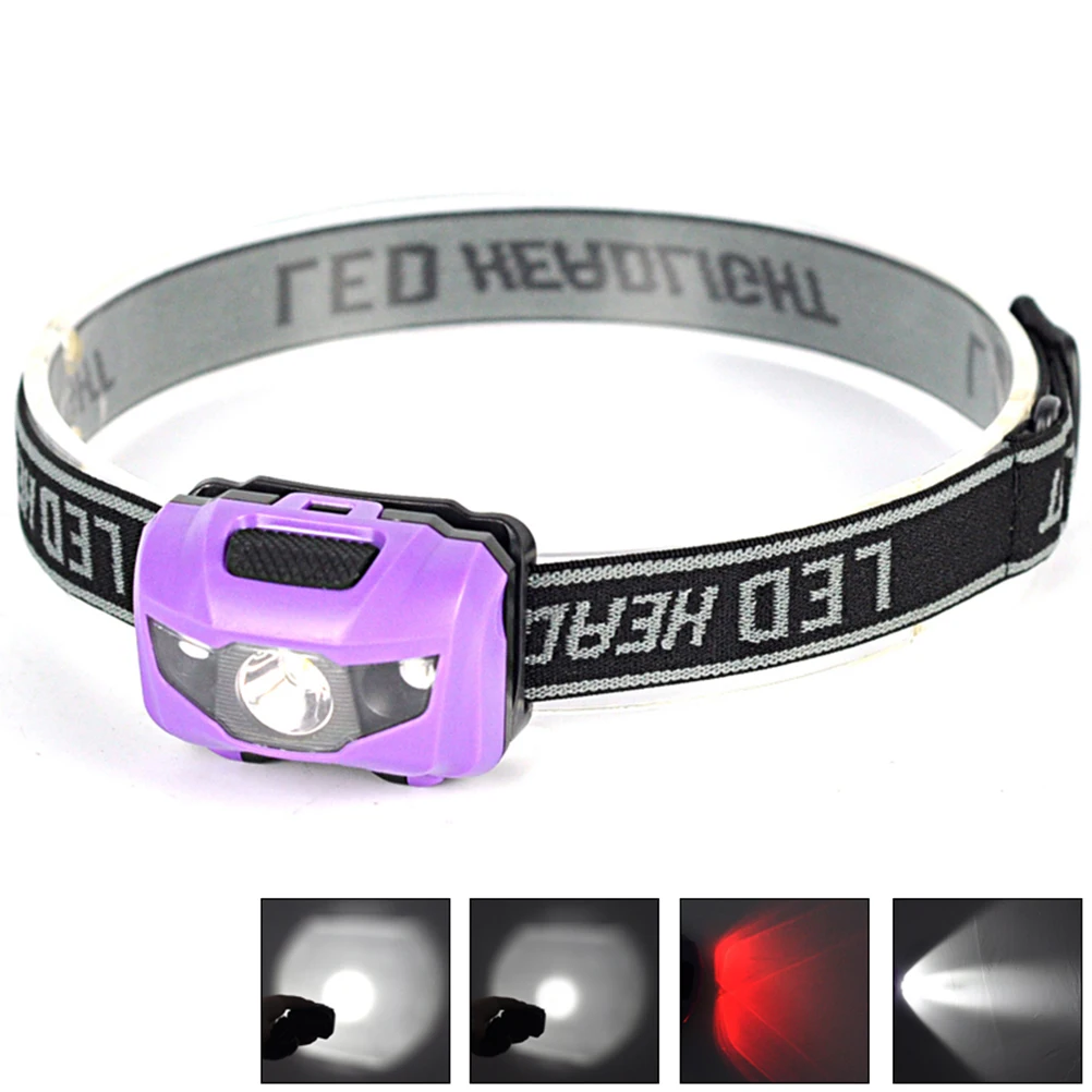 

High Brightness LED Headlamp 120 Lumens Waterproof Shockproof Lightweight Adjustable Elastic Headband for Running for Adults