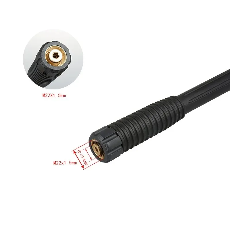 Car Cleaning Tool for Home Outdoo Portable High Pressure Car Wash Gun with Adjustable Extended Rod Household Water Pipe Matching