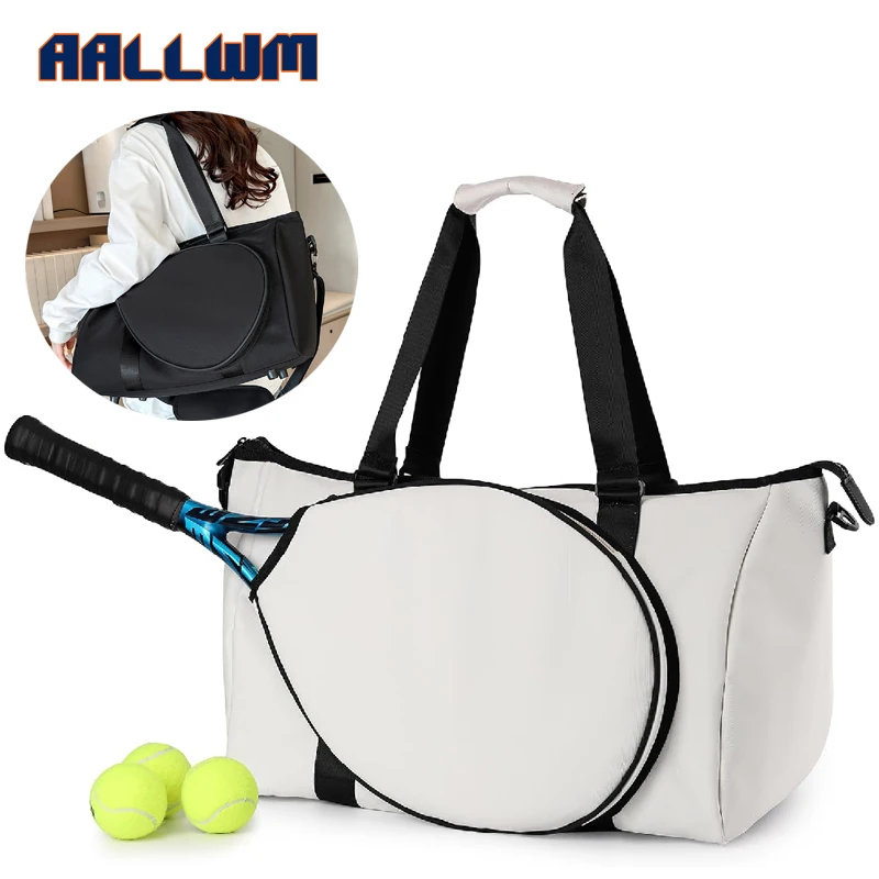 

1PCS Tennis Gym Bag for Women, Tennis Bag Holds 2 Rackets with Shoe Compartment & Wet Pocket, Sports Duffle Bags