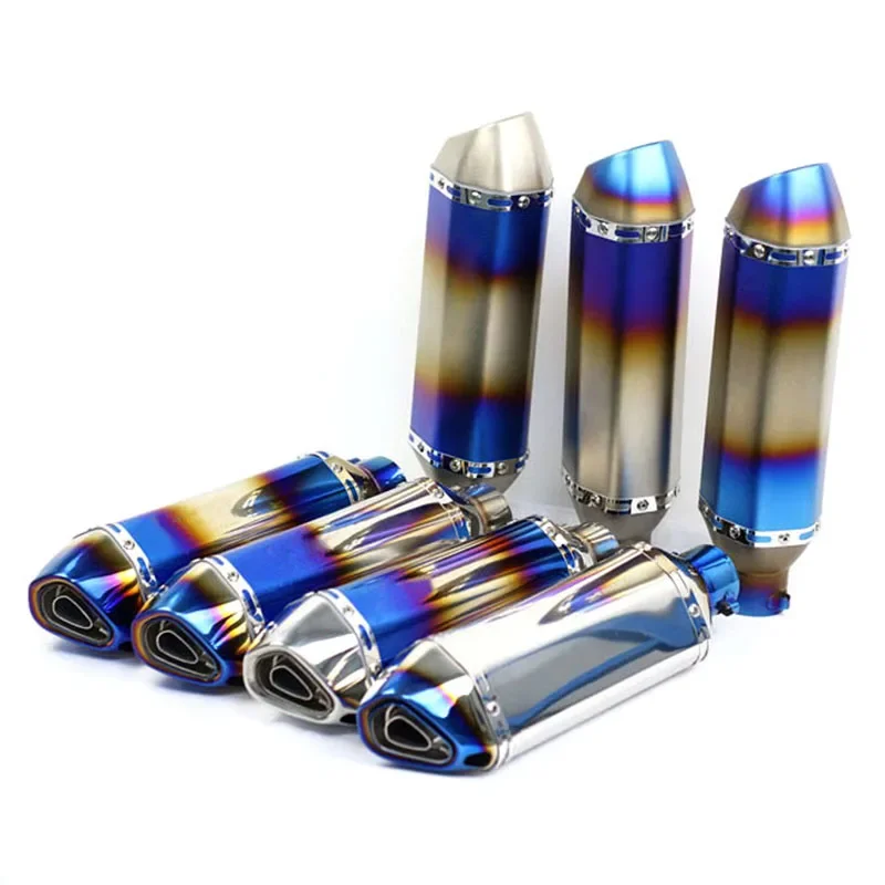 Motorcycle Exhaust Pipe 51mm Universal Motocross Stainless Steel Db Killer Escape Moto Muffler for CBR190R ATV Dirt Pit Bike