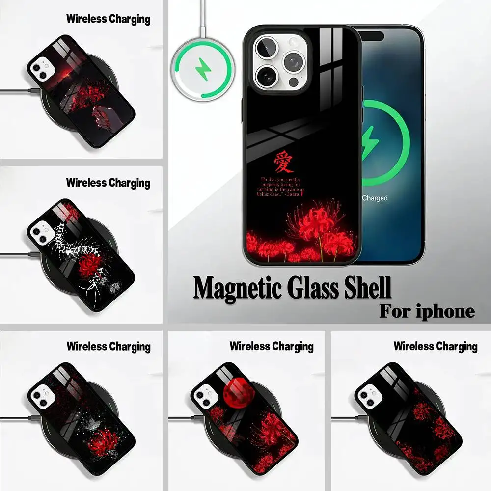 

Tokyo-Red Spider Lily-Ghoul For IPhone17 16 15 14 13 12 11 Plus Pro Max Plus Wireless Charger Phone Case