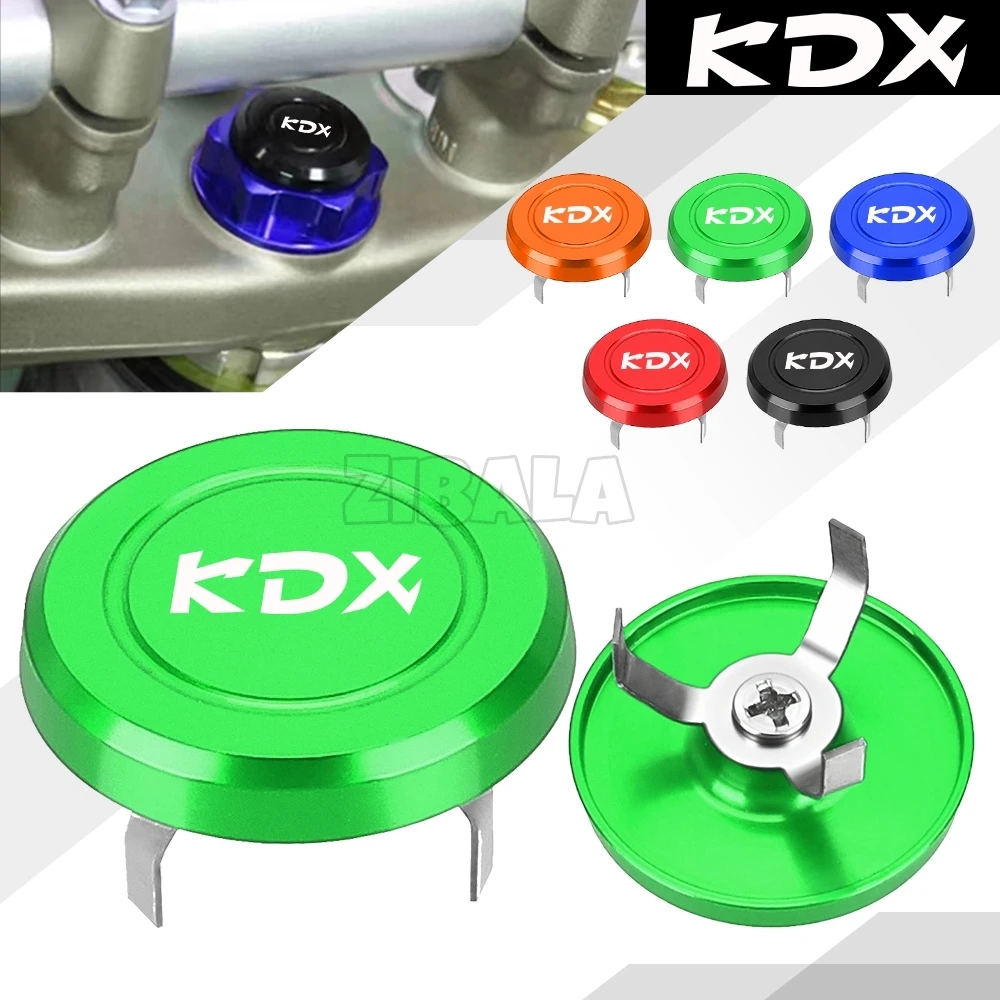 

Для Kawasaki KDX125SR KDX 125SR KDX KDX250 SR высококачественный алюминиевый руль с ЧПУ для мотокросса, декоративная винтовая крышка, заглушка с отверстием