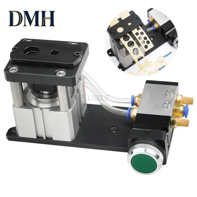 DMH-2 In 1 Edge Banding Punching Hole Machine Pneumatic Edge Bander Hole Guide Woodworking Edge Banding Leather Hole Punch 8/15m