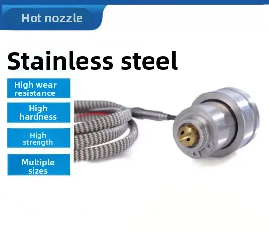 Hot Runner Nozzle Single Point Gate Hot Tip Stainless Steel Sheath Replacement Part for Injection Mold