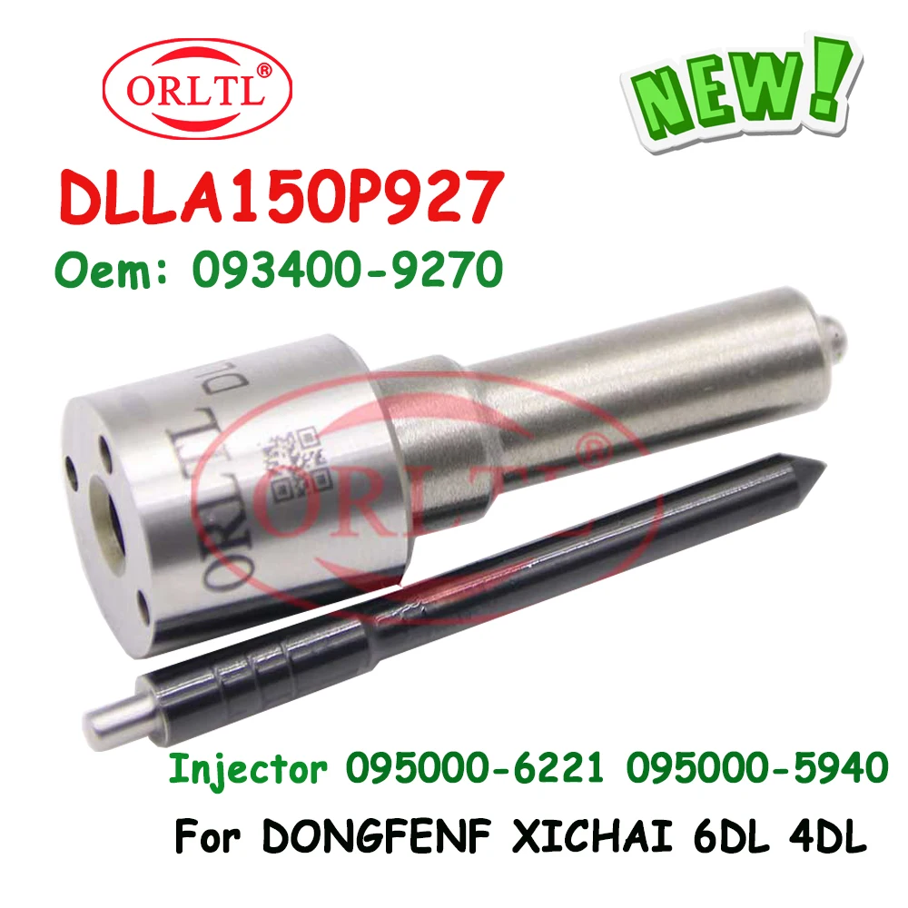 

ORLTL Fuel Injector Nozzle DLLA150P927 093400-9270 Diesel Injector Nozzle DLLA 150 P927 for Denso Xichai 095000-6221