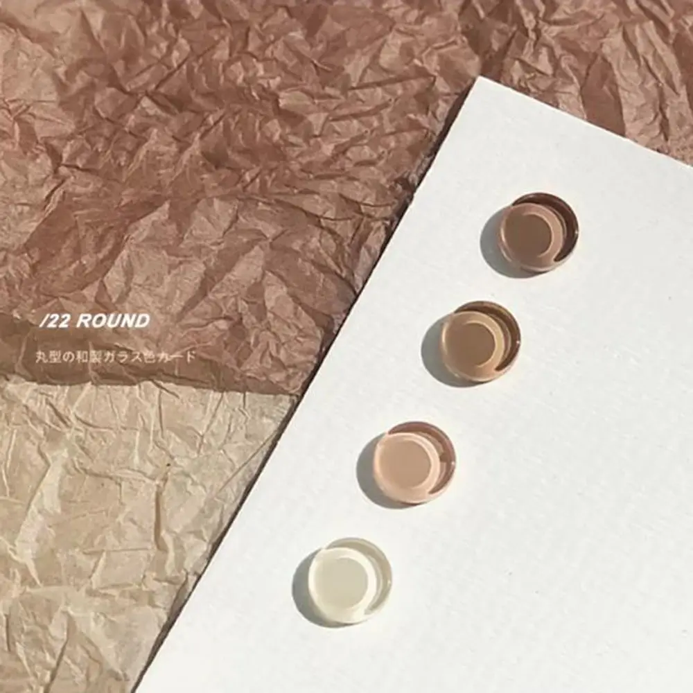 Transparent Bear Clear Display Card Manicure Nail Art Tool Nail Polish Gel Display Tablet Glass Color Card Nail Color Showing