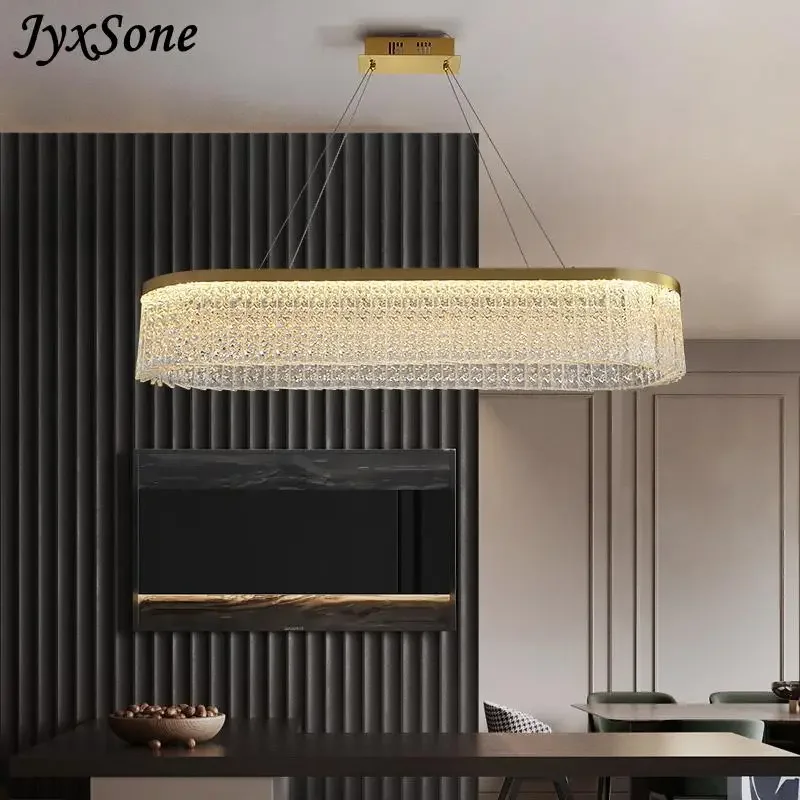 

Crystal Chandelier Modern Simple Pendant Light Living Room Bedroom Home Smart Kitchen Dining Room Restaurant Indoor Hanging Lamp