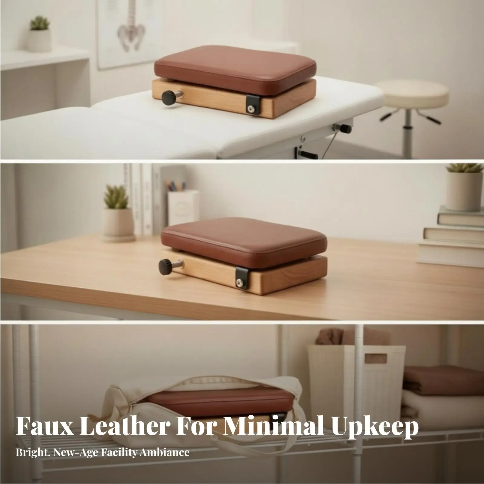 Compact Chiropractic Board for Home Practice with Padded Top and Durable Build for Controlled Bodywork and Rehabilitation
