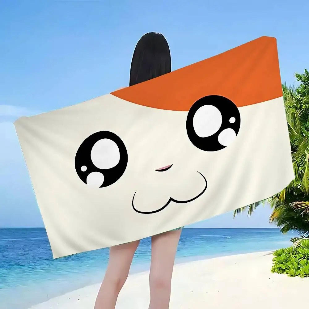 Cartoon Cute Hamtaro Microfiber Printed Beach Towel Mountain Climbing Yoga Beach Swimming Running Absorbent Soft Towel